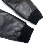 (VINTAGE) 2000'S EDDIE BAUER SKYLINER LAMB LEATHER DOWN JACKET