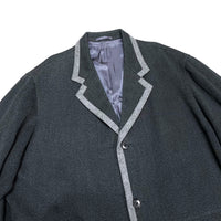 (DESIGNERS) Y's for MEN BIG FIT DESIGN WOOL PIPING CHESTER COAT