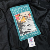(VINTAGE) DEAD STOCK NEW 1990'S MADE IN USA CANYON GUIDE PLAIN LONG LENGTH VARSITY JACKET