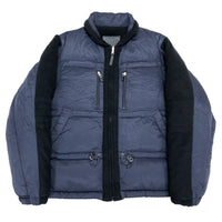 (DESIGNERS) 1990'S CLOSED UOMO DONNA FLEECE PANELED RIVERSIBLE DOWN JACKET