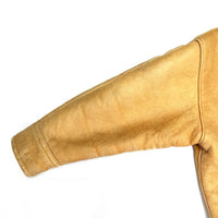 (VINTAGE) 1980'S MADE IN URUGUAY SUN NORTH SHEEPSKIN SHEARLING DOUBLE BREASTED BIKER JACKET