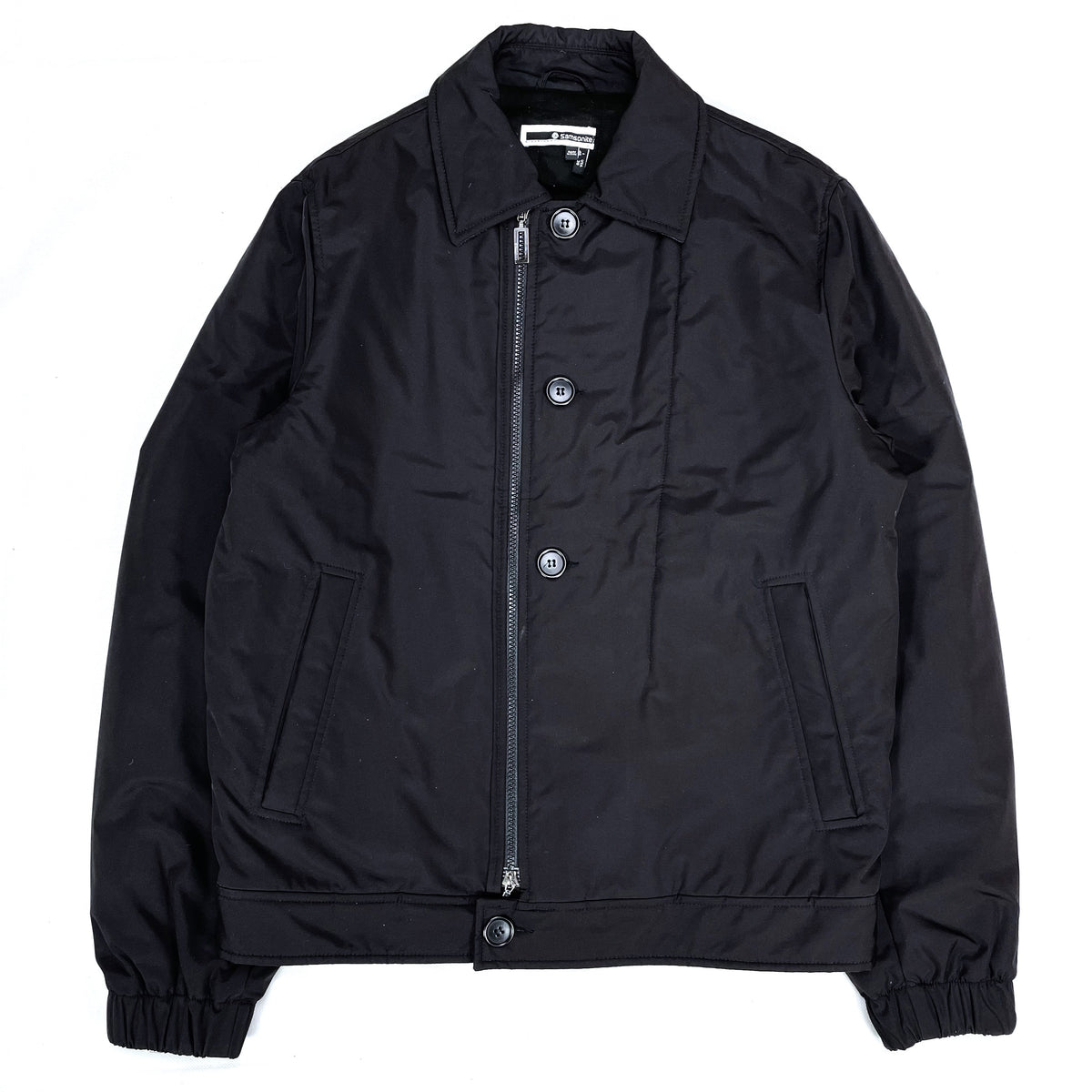 (DESIGNERS) MADE IN ITALY SAMSONITE PADDED SINGLE BIKER JACKET WITH CO ...