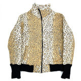 (DESIGNERS) MONITALY LEOPARD PATTERN PATCH POCKET PILE JACKET