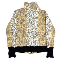 (DESIGNERS) MONITALY LEOPARD PATTERN PATCH POCKET PILE JACKET