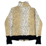(DESIGNERS) MONITALY LEOPARD PATTERN PATCH POCKET PILE JACKET