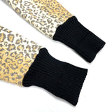 (DESIGNERS) MONITALY LEOPARD PATTERN PATCH POCKET PILE JACKET