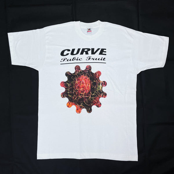 (T-SHIRT) DEAD STOCK NEW 1990'S MADE IN USA CURVE PRINT T-SHIRT