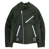 (VINTAGE) 1990'S COUNTRY WEAR UK TYPE OILED COTTON BIKER JACKET