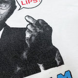 (T-SHIRT) 1990'S HEY SADDAM READ MY LIPS by GEORGE BUSH FUCK T-SHIRT