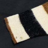 (BORO) 1960'S STRIPED PATTERN MOHAIR KNIT CARDIGAN