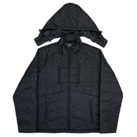 (DESIGNERS) T-TECH by TUMI HOODED PADDED BIKER JACKET