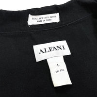 (VINTAGE) 2000'S ALFANI LINEN RAYON OPEN COLLAR BOX SHORT SLEEVE SHIRT