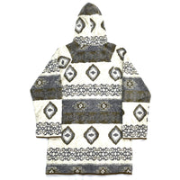 (VINTAGE) 1990'S MADE IN USA WOOLRICH NATIVE PATTERN HOODED FLEECE COAT