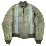 (VINTAGE) 2000'S AVIREX P.D.W. PADDED MA-1 FLIGHT JACKET WITH 5WAY BAG