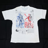 (T-SHIRT) 1989 MADE IN USA HUMAN ANATOMY T-SHIRT