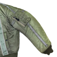 (VINTAGE) 2000'S AVIREX P.D.W. PADDED MA-1 FLIGHT JACKET WITH 5WAY BAG