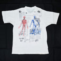 (T-SHIRT) 1989 MADE IN USA HUMAN ANATOMY T-SHIRT