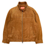 (VINTAGE) 2000'S FACONNABLE JEANS NUBUCK LEATHER BLOUSON