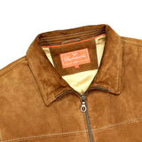 (VINTAGE) 2000'S FACONNABLE JEANS NUBUCK LEATHER BLOUSON