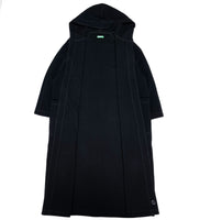 (DESIGNERS) 1990'S MADE IN ITALY BENETTON BIG FIT DESIGN LONG LENGTH HOODED WOOL COAT