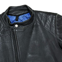 (VINTAGE) 1980'S MADE IN ENGLAND KETT UK TYPE LEATHER BIKER JACKET