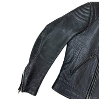 (VINTAGE) 1980'S MADE IN ENGLAND KETT UK TYPE LEATHER BIKER JACKET