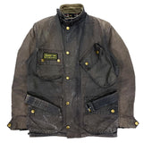 (VINTAGE) 1996 MADE IN ENGLAND BARBOUR INTERNATIONAL 3 WARRANT OILED JACKET