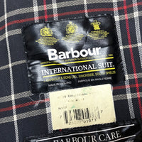 (VINTAGE) 1996 MADE IN ENGLAND BARBOUR INTERNATIONAL 3 WARRANT OILED JACKET
