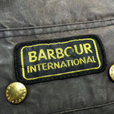 (VINTAGE) 1996 MADE IN ENGLAND BARBOUR INTERNATIONAL 3 WARRANT OILED JACKET