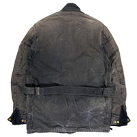 (VINTAGE) 1996 MADE IN ENGLAND BARBOUR INTERNATIONAL 3 WARRANT OILED JACKET