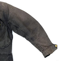(VINTAGE) 1996 MADE IN ENGLAND BARBOUR INTERNATIONAL 3 WARRANT OILED JACKET