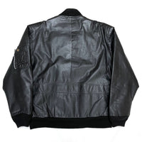 (VINTAGE) 1980'S MADE IN KOREA TYPE MA-1 LEATHER JACKET