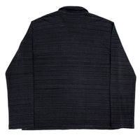(DESIGNERS) Y's for MEN STRIPED PATTERN OPEN COLLAR BOX SHIRT