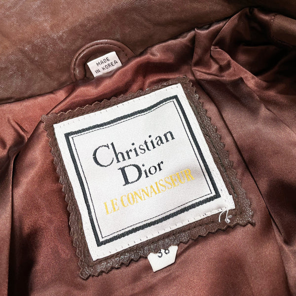 VINTAGE) 1980'S MADE IN KOREA CHRISTIAN DIOR LE CONNAISSEUR NUBUCK