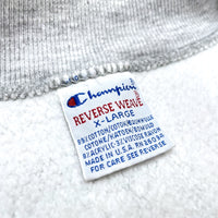 (VINTAGE) 1990'S MADE IN USA CHAMPION EMBROIDERY TAG REVERSE WEAVE SNAP BUTTON SWEAT SHIRT CARDIGAN
