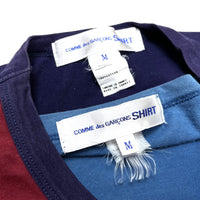 (DESIGNERS) COMME des GARCONS SHIRT T-SHIRT LAYERED DESIGN LONG SLEEVE T-SHIRT