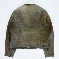 (VINTAGE) 1980'S MADE IN USA Levi's 70412-1577 4 POCKET CORDUROY SHERPA TRUCKER JACKET
