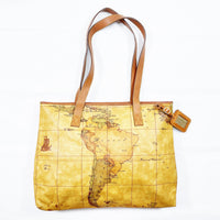(OTHER) MADE IN ITALY PRIMA CLASSE MAP TOTAL PATTERN SHOULDER BAG