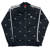 (VINTAGE) 2012 ADIDAS SUPERSTAR ALL OVER PRINT 3 LINE TRACK JACKET