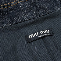 (DESIGNERS) MADE IN ITALY miu miu 2 BUTTON DENIM BLAZER JACKET