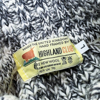 (VINTAGE) DEAD STOCK NEW 1990'S MADE IN UNITED KINGDOM HIGHLAND CLUB THICK TURTLENECK SWEATER