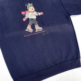 (BORO) 1990'S MADE IN HONG KONG POLO RALPH LAUREN POLO BEAR HOODIE SWEAT SHIRT