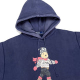 (BORO) 1990'S MADE IN HONG KONG POLO RALPH LAUREN POLO BEAR HOODIE SWEAT SHIRT