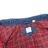 (VINTAGE) 1990'S ST JOHN'S BAY STAND COLLAR PADDED DENIM VEST