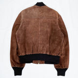 (VINTAGE) 1980'S MADE IN USA SCHOTT THICK SUEDE BOMBER JACKET