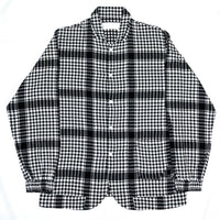 (DESIGNERS) PHINGELIN HOUNDSTOOTH LATTICE PATTERN DEFORMED JACKET