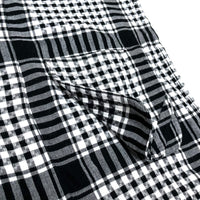 (DESIGNERS) PHINGELIN HOUNDSTOOTH LATTICE PATTERN DEFORMED JACKET
