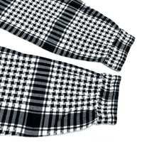 (DESIGNERS) PHINGELIN HOUNDSTOOTH LATTICE PATTERN DEFORMED JACKET