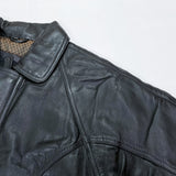 (VINTAGE) 1990'S PIERRE CARDIN INSULATED LEATHER JACKET