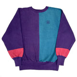 (VINTAGE) 1990'S CHAMPION EMBRIDERY TAG 3 COLOR PANELED REVERSE WEAVE SWEAT SHIRT